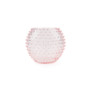 Hobnail Globe Vas 18 cm Rosa