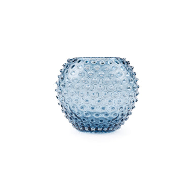 Hobnail Globe Vas 18 cm Blårök