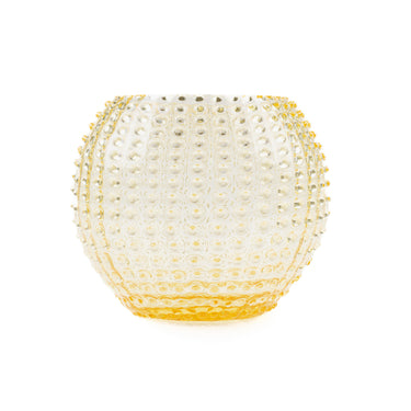 Hobnail Globe Vas 24 cm Citron