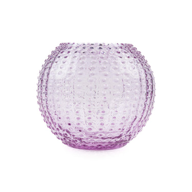 Hobnail Globe Vas 24 cm Lila