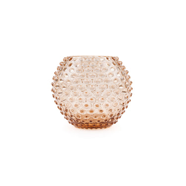 Hobnail Globe Vas 18 cm Ny Brun