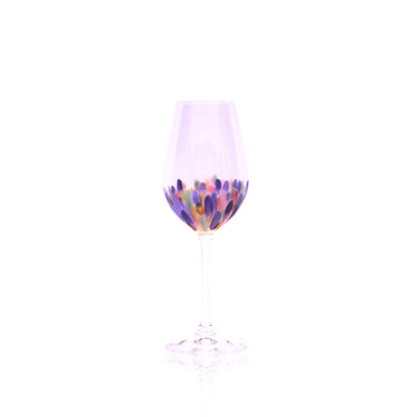 Handmålat Verona Vitvinsglas 350 ml Flamingo