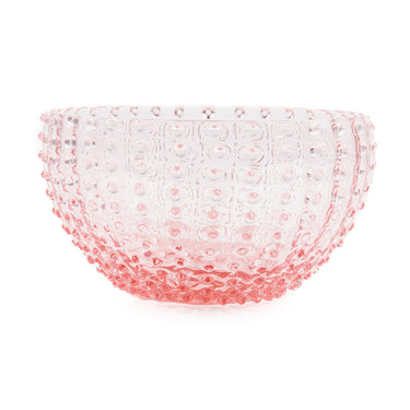 Hobnail Stor Skål 24 cm Rosa