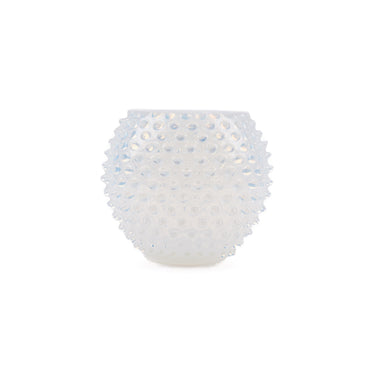 Opaline Hobnail Globe Vas 18 cm Krämvit