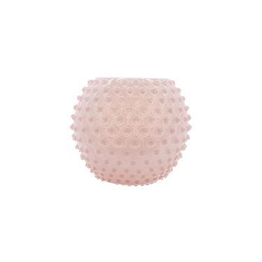 Opaline Hobnail Globe Vas 18 cm Mjuk Rosa