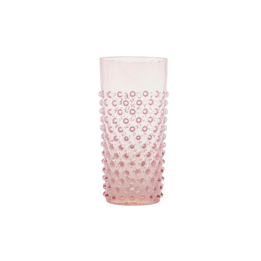 Opaline Hobnail Long Drink Mjuk Rosa